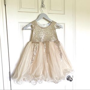 Girls Gold Celebration dress